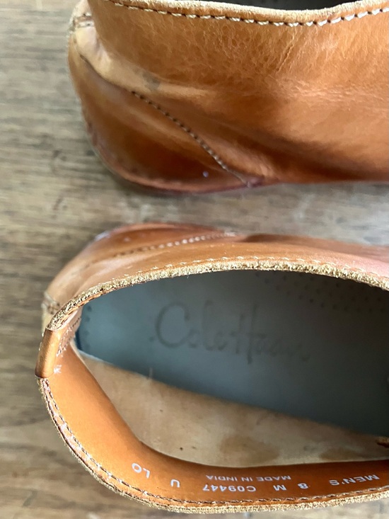 Cole Haan Men\'s Cognac Leather Chukka Boots